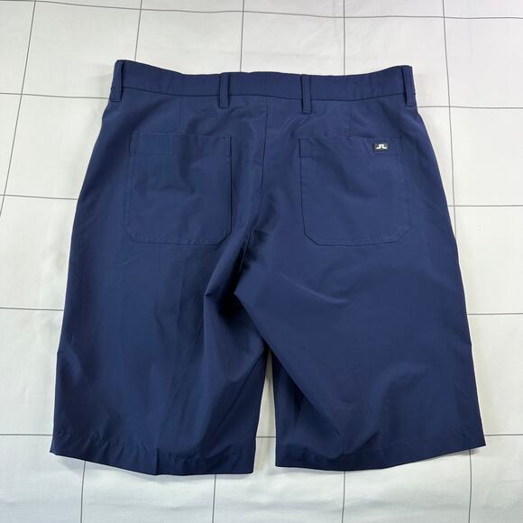 J Lindeberg Shorts Mens 33 Blue True Regular Micro Stretch Golf Performance Tech - Picture 2 of 13